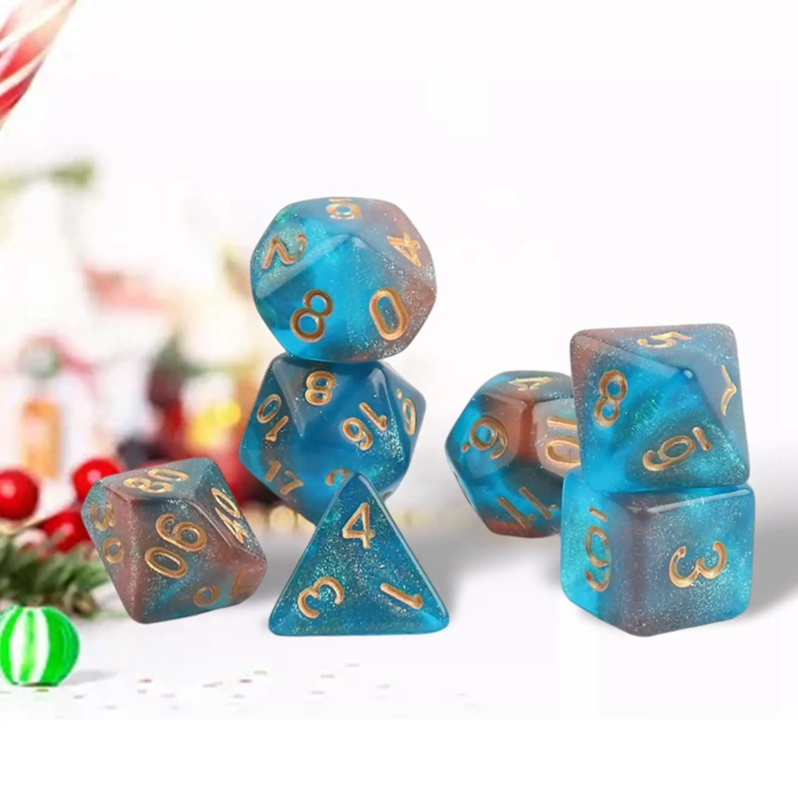 7x Astrological Divination Dice Board Game Dice Tools for Family Gathering