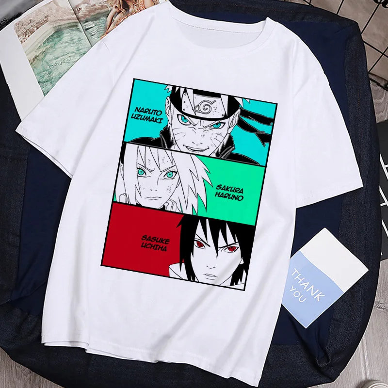 Naruto T-Shirt Weiß Freunde