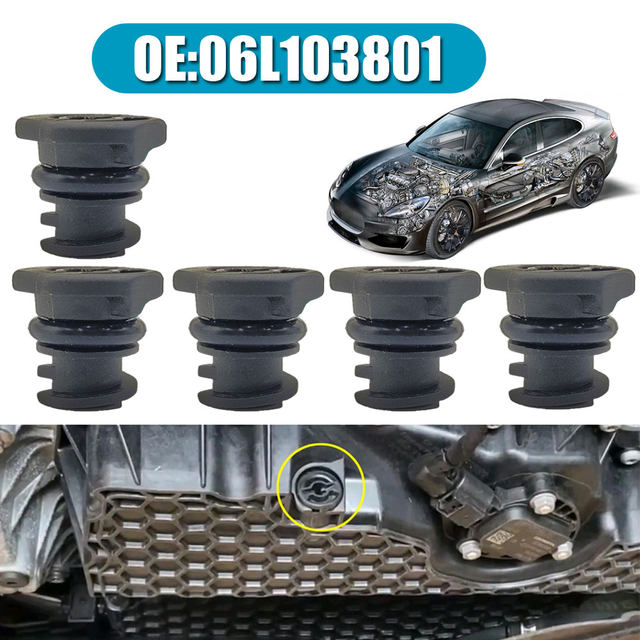 Kit 6 Bouchons De Vidange Huile Volkswagen/Audi + Outil Extraction - Référence 06L103801 - Compatible 1.8L/2.0L