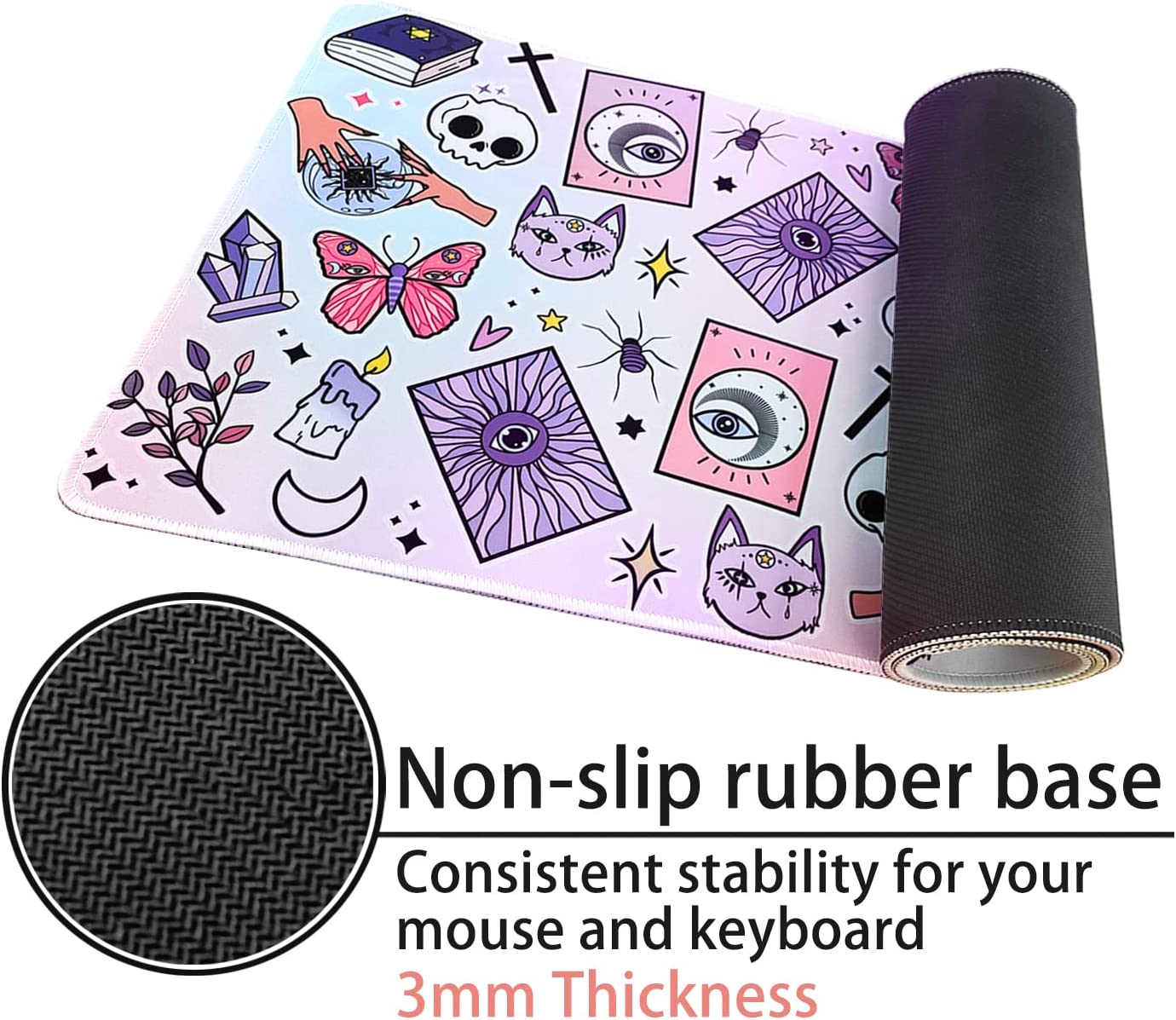 Kawaii Goth Mouse Pad XL Gótico Bonito