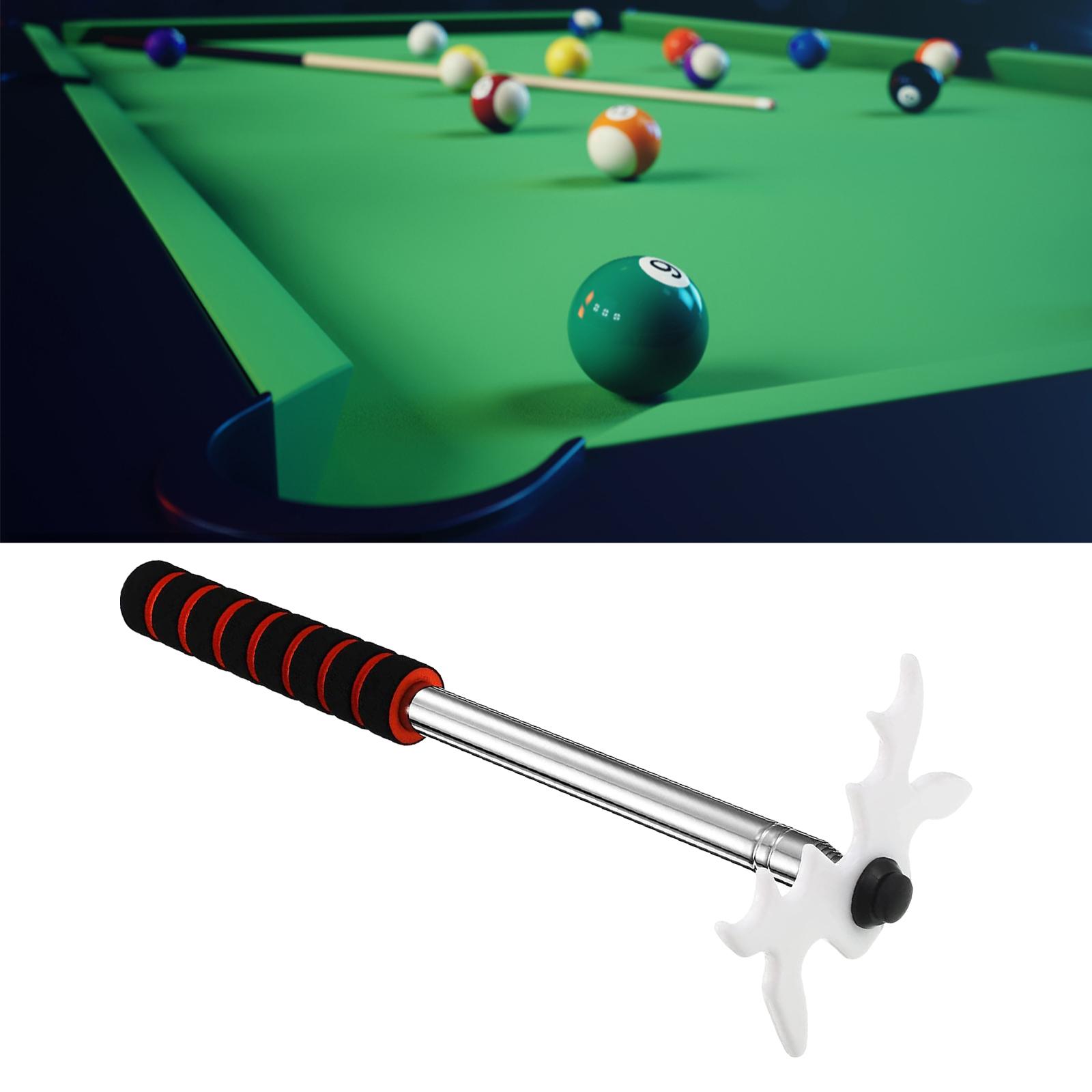 Telescopic Billiards Cue Rest with Bridge Head Indoor Competition Pool Table