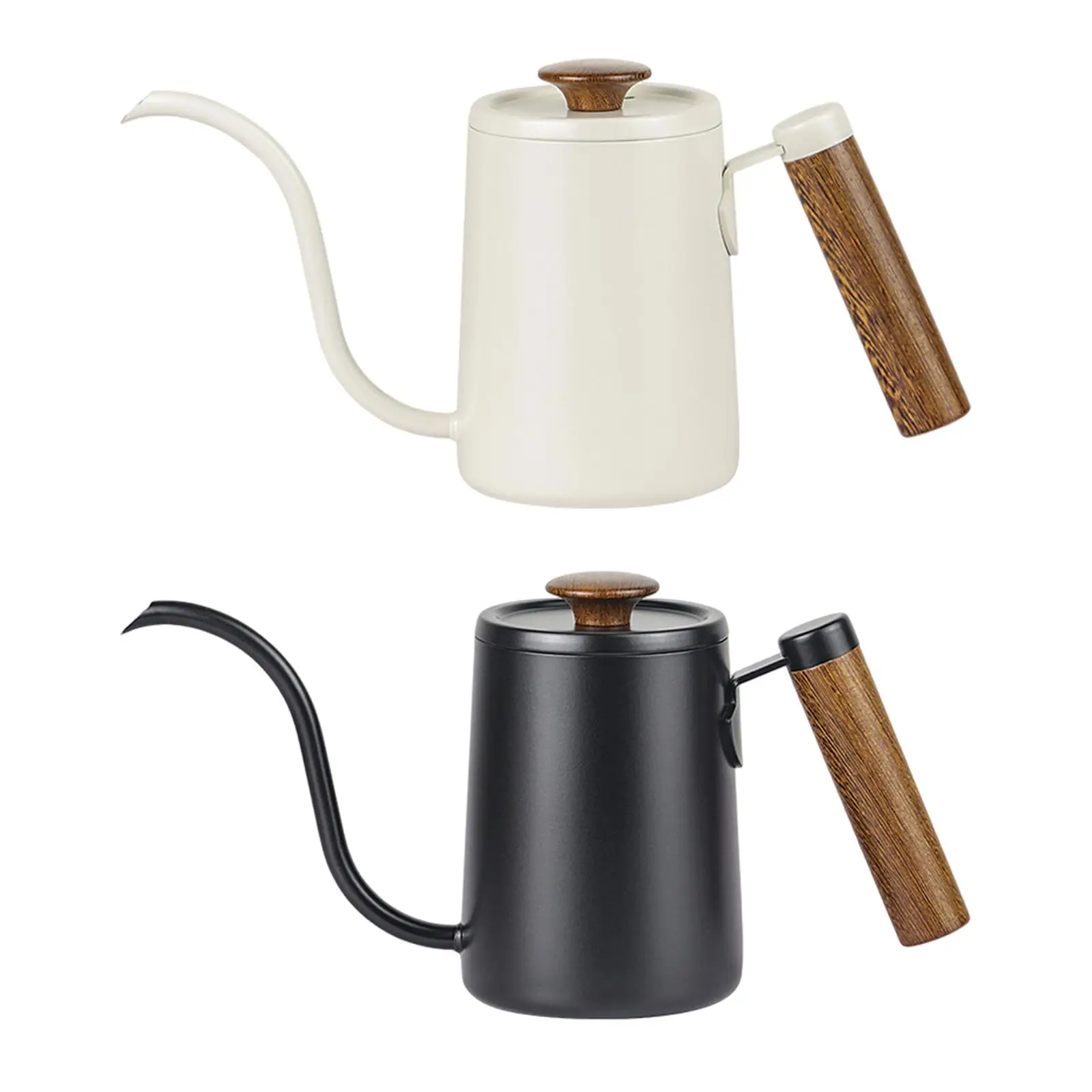 Drip Coffee Kettle Long Gooseneck Spout 600ml Ergonomic Handle Pour over Kettle for Cafe Bar Kitchen Outdoor Indoor Coffee Maker