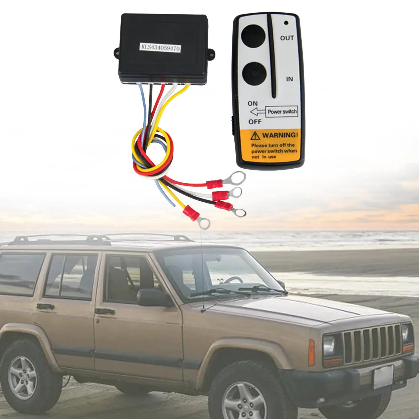 Winch Remote Control Kit High Performance 100Feet 12V Vehicle Accessory Handset