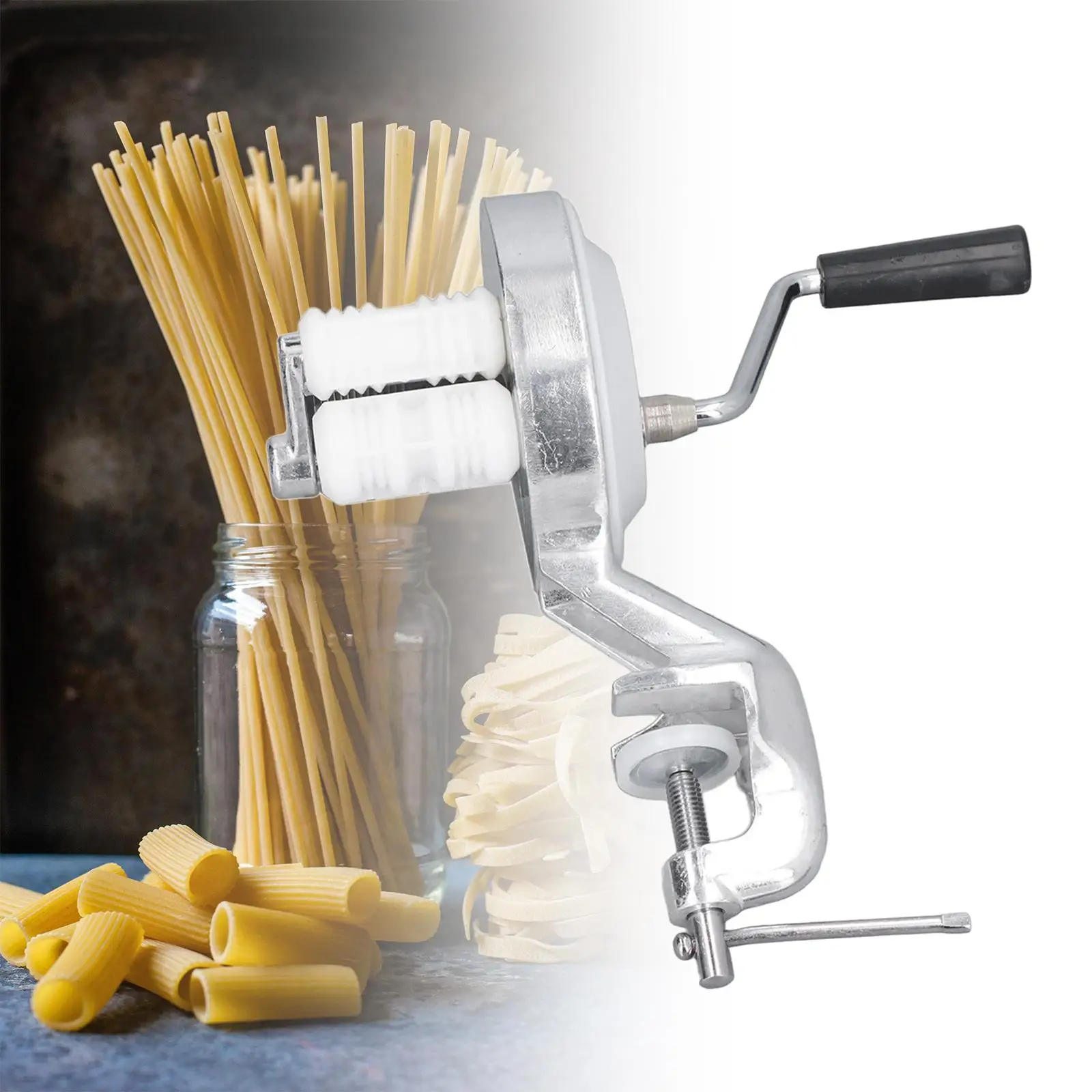 Handmade Spaghetti Maker Manual Noodle Maker Kitchen Food Making Equipment for Fettuccine Kitchen Spaghetti Home Noodles