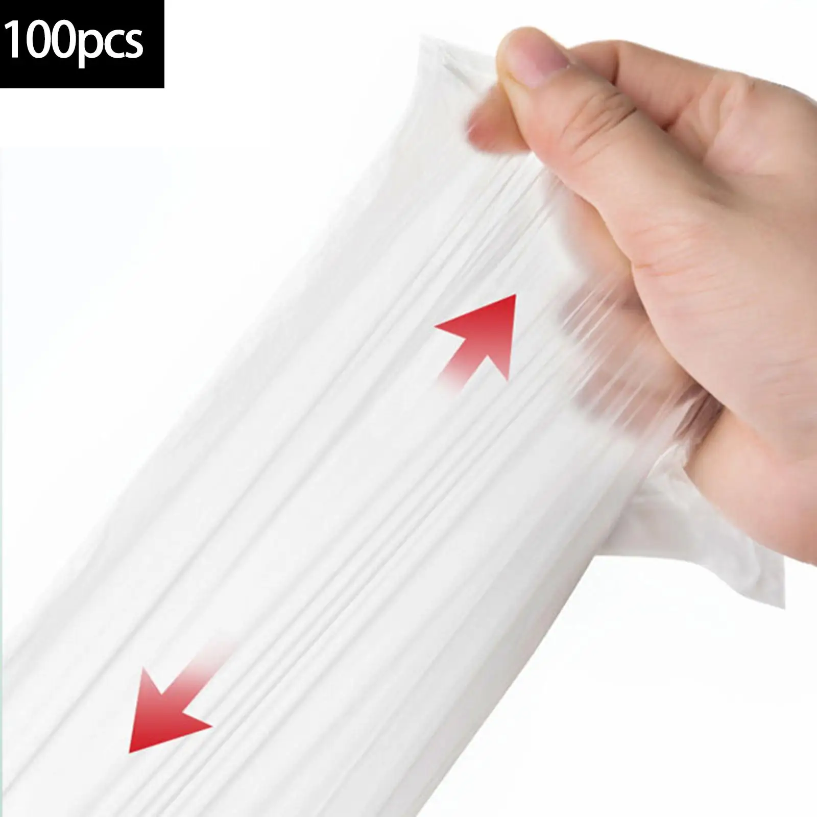 10 Rolls 100 Pieces Toilet Cleaning Bag with Drawstring for Kids, ,42x23cm Portable Lightweight Adults Pets Use Thick