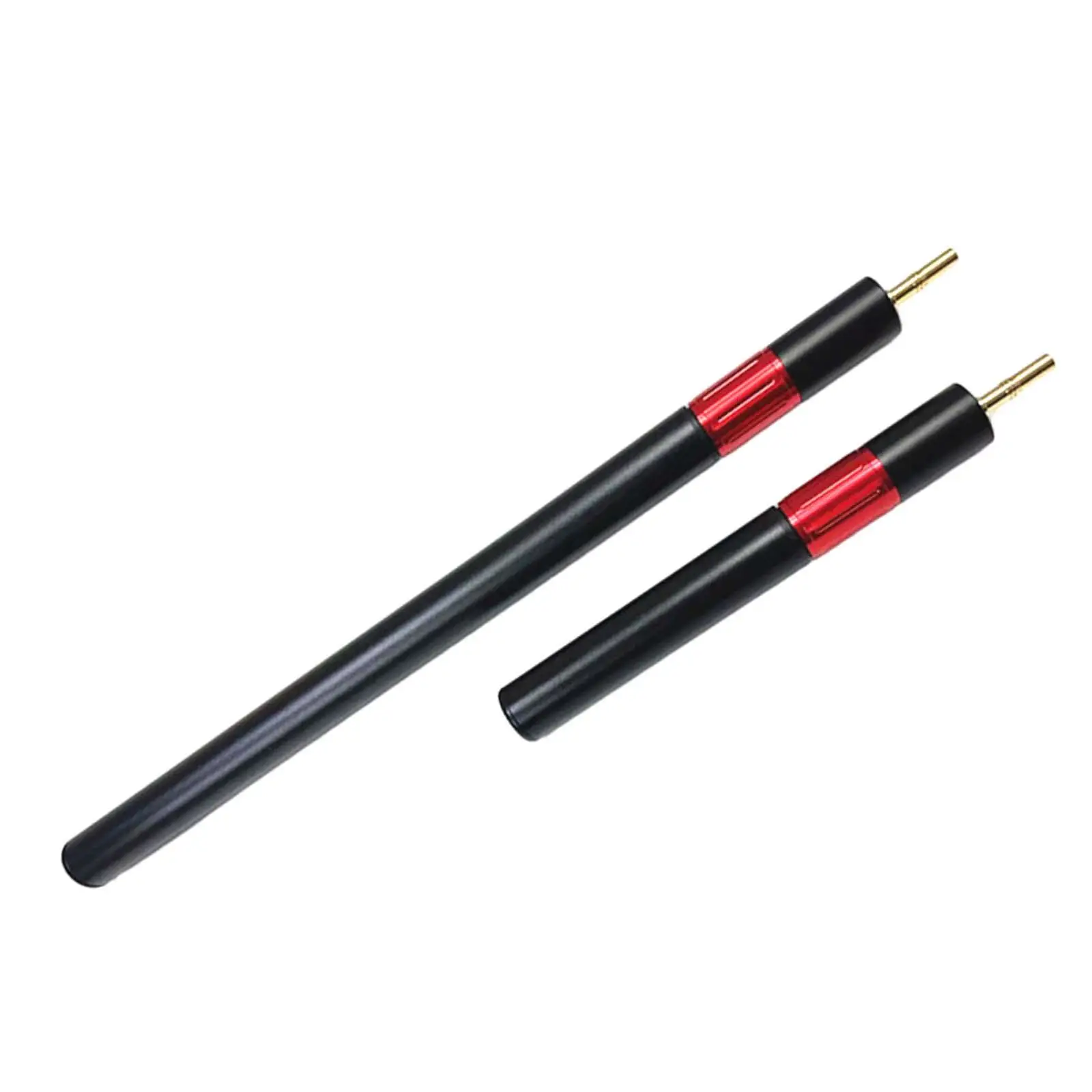 2 Pieces Billiards Cue Extension Attachment End Lengthener Pool Cue Extension for Game