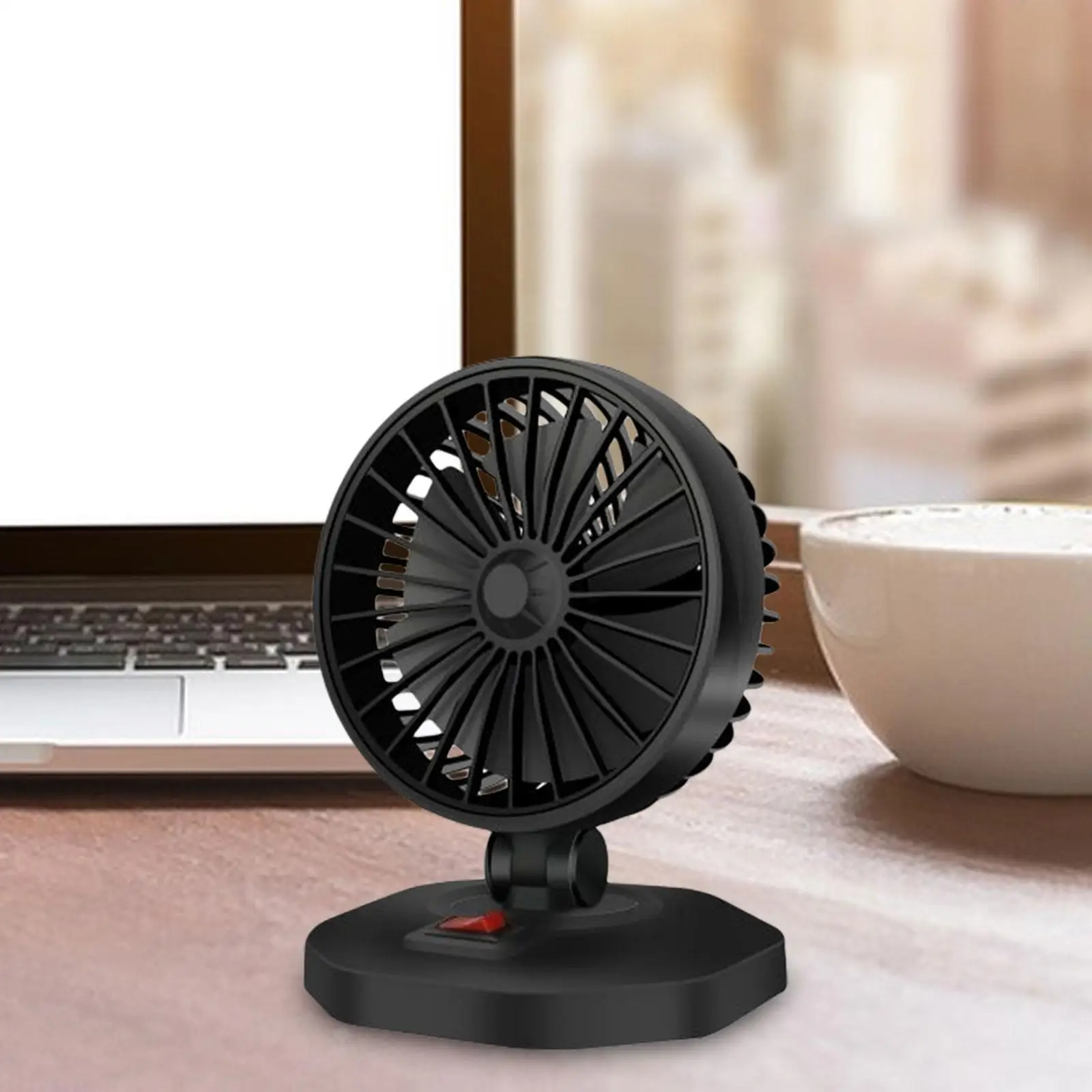 Mini Car Fan Portable 360 Degree Rotatable Cooling air Fan Auto Fan Strong wind USB for RV Boat truck Summer