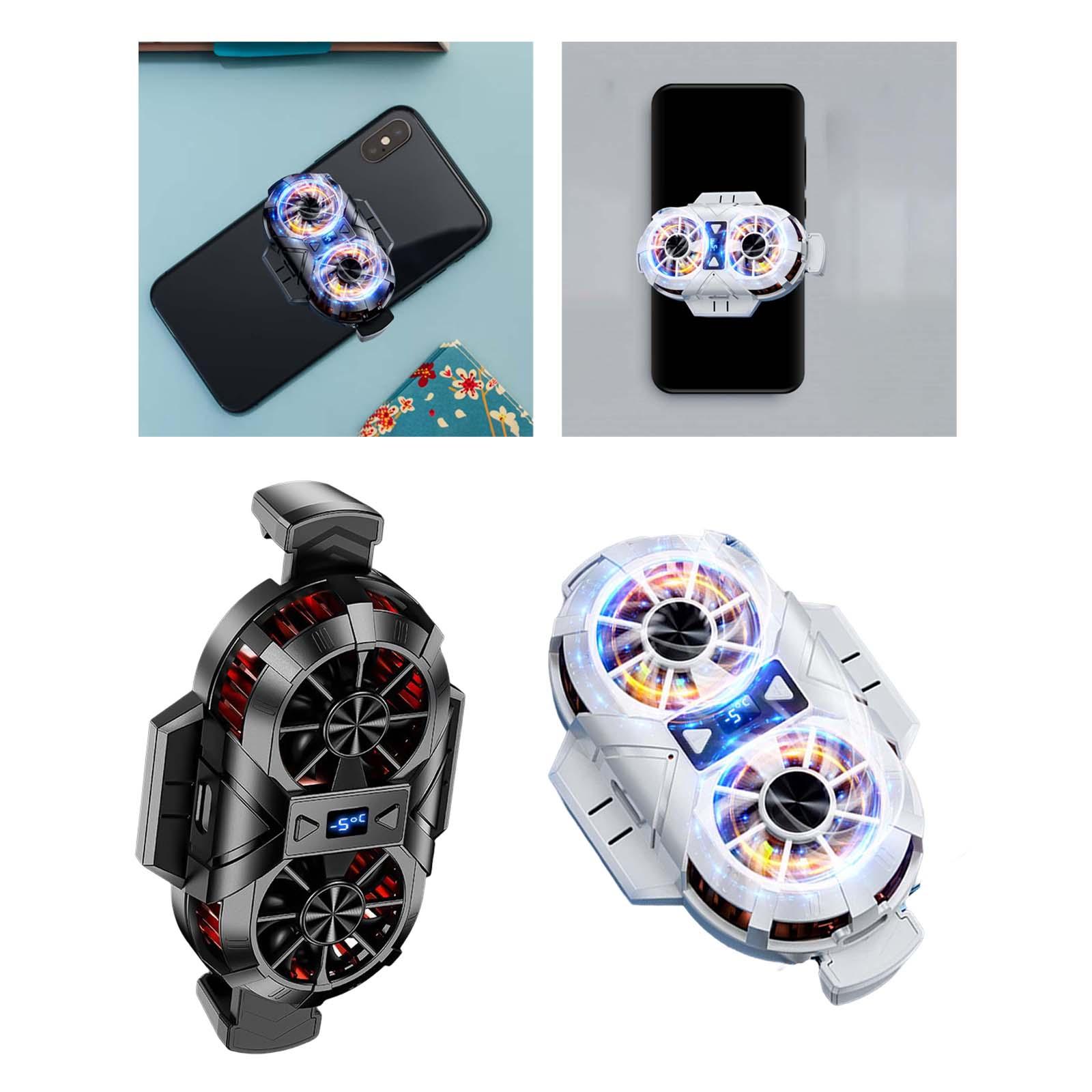 Portable Phone Cooler Heat Dissipation Rechargeable Cellphone Radiator for Width of 69mm-92mm Playing Games Lives Watch Videos