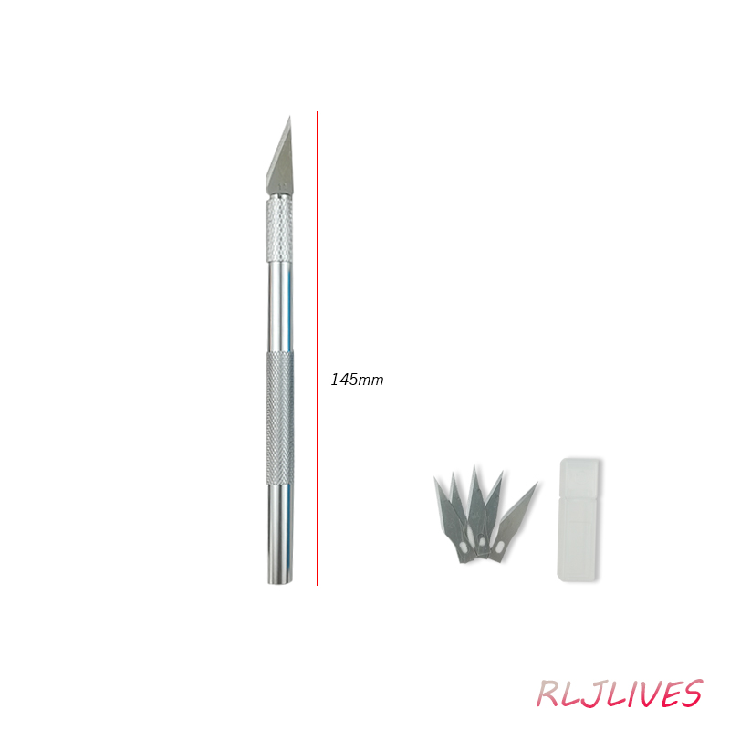 Leder-Schneidemesser mit Gravur, Rutschfester Gravierer, Lederhandwerk-Schnitzmesser mit Aluminiumstiel-Griff, Schneidewerkzeug – Detail 9