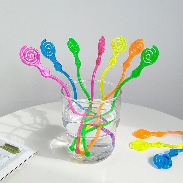 ZZLZX 50PCS Coconut Decorative Stirring Sticks Tropical Ice