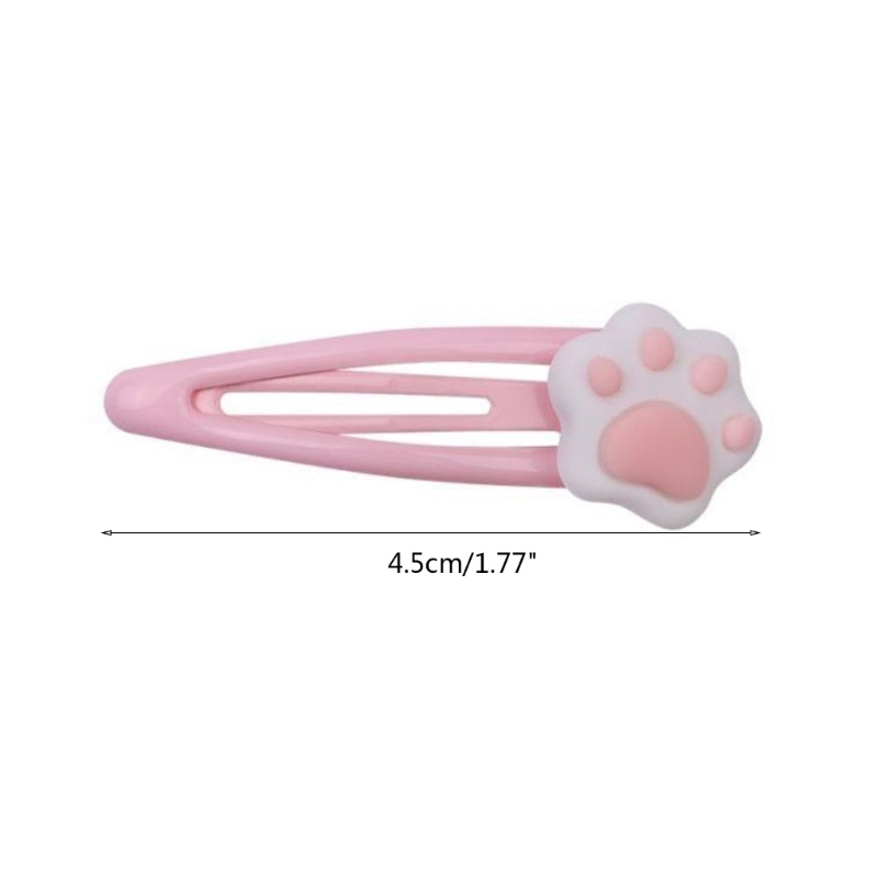 M2EA Cartoon Paw Form Haarnadeln Heißer Mädchen Cartoon Haar Clip Kopfschmuck Y2k Stil Cartoon Paw Haar Clip für Frau – Detail 6