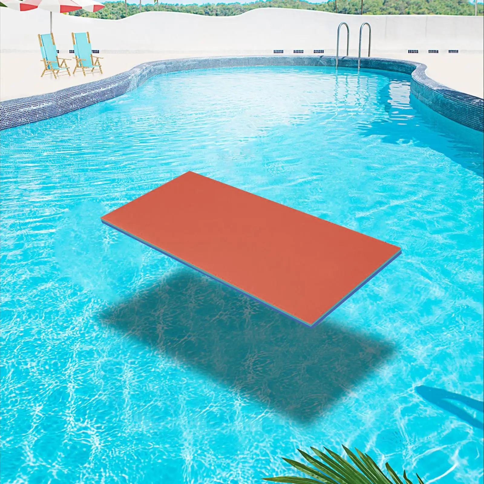 Water Floating Mat Unsinkable Water Blanket 3 Layers XPE Mattress Floating Pad Floating Water Pad for Summer Swimming Pool Beach
