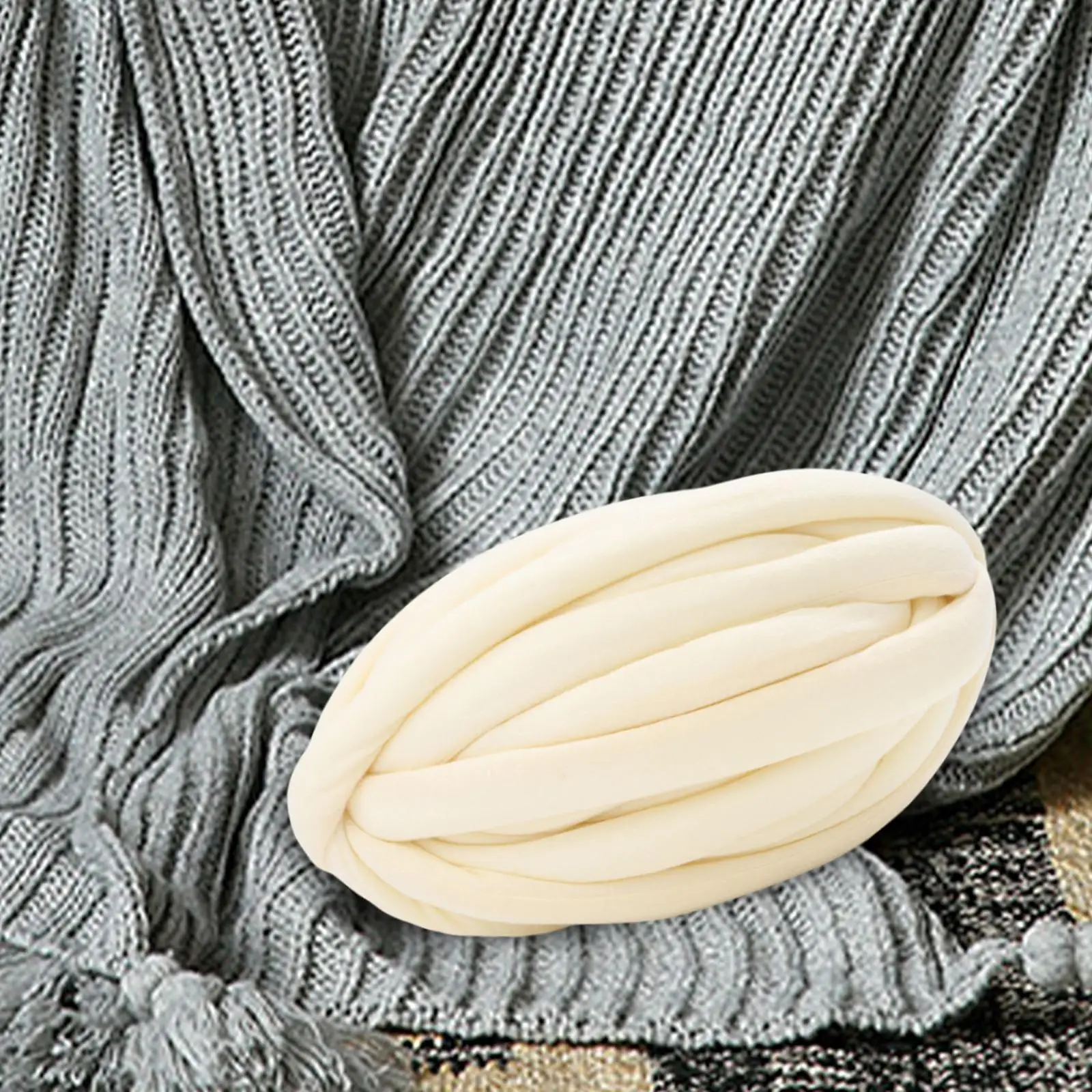 Coarse Wool Yarn Bulky Jumbo Wool Yarn Filling Soft Washable Arm Knitting for