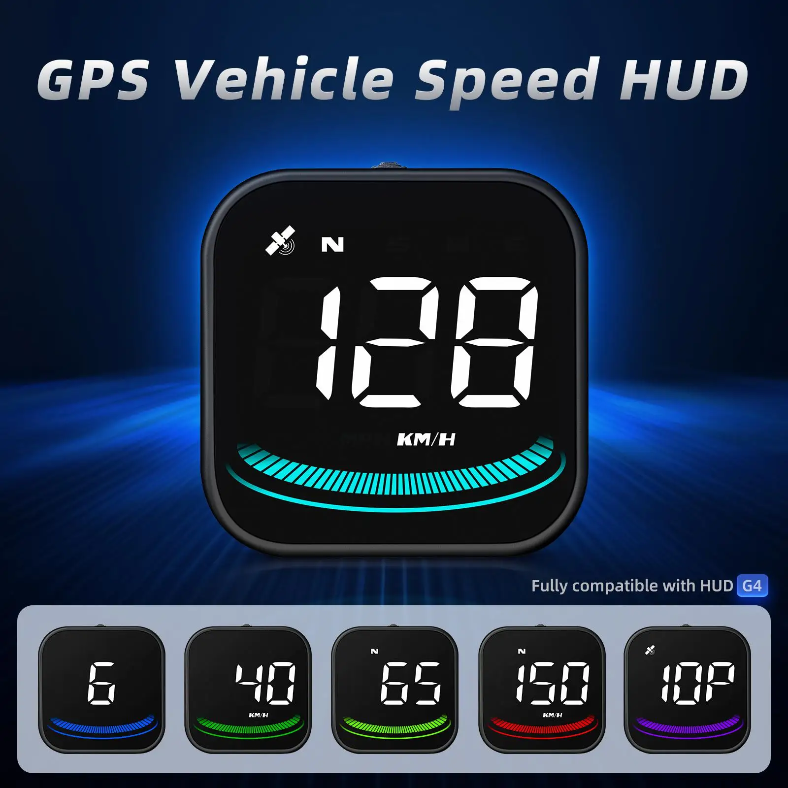 Car HUD   Display, Over  Alarm USB Powered  Navigation Compass  Detector for Dashboard Buses Automotive