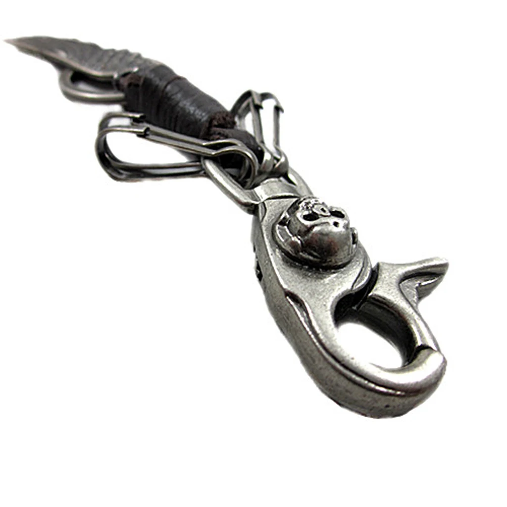 Wing Skull pendant Keychain Key luxury Gift Feyfob Holder