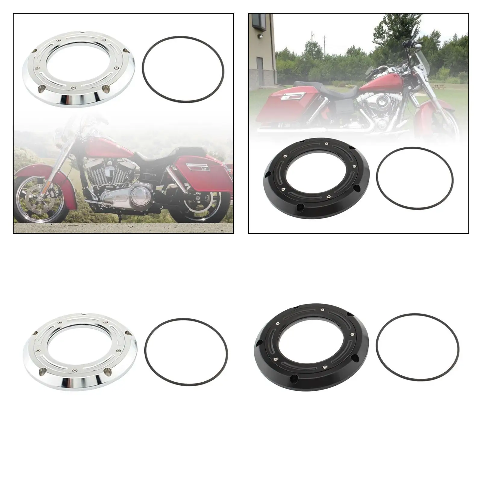 Motorcycle Clutch Derby Cover Replacement Parts Supplies for Fld Dyna Switchback Flhrs Custom Flstf Fat Boy Flhr
