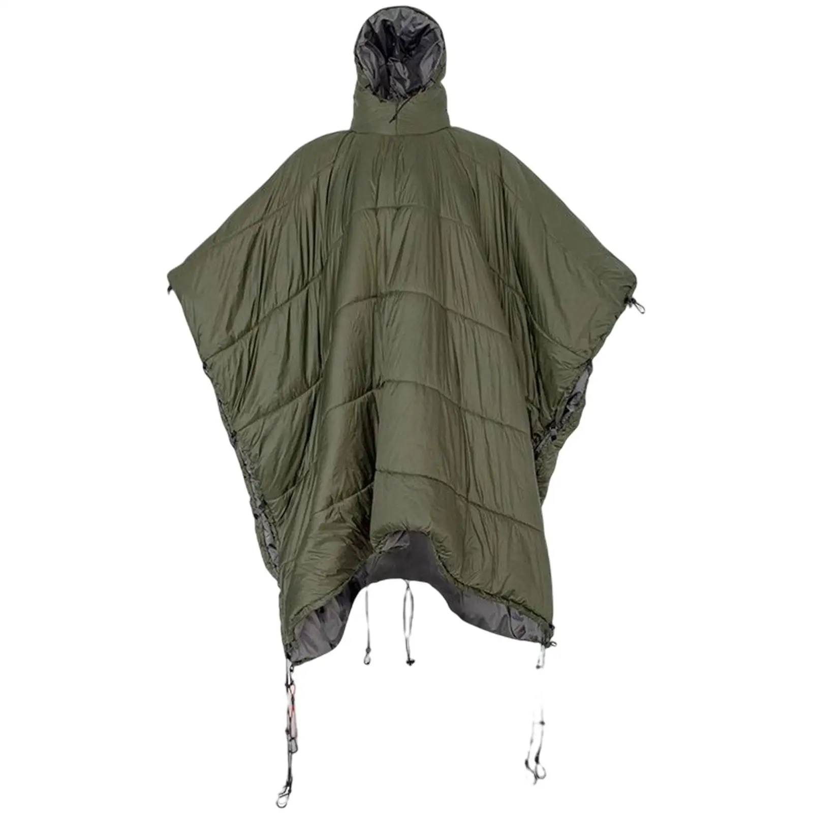 Sleeping Bag Cloak Hammock Hooded Blanket Lightweight Quilt Coat for Hiking