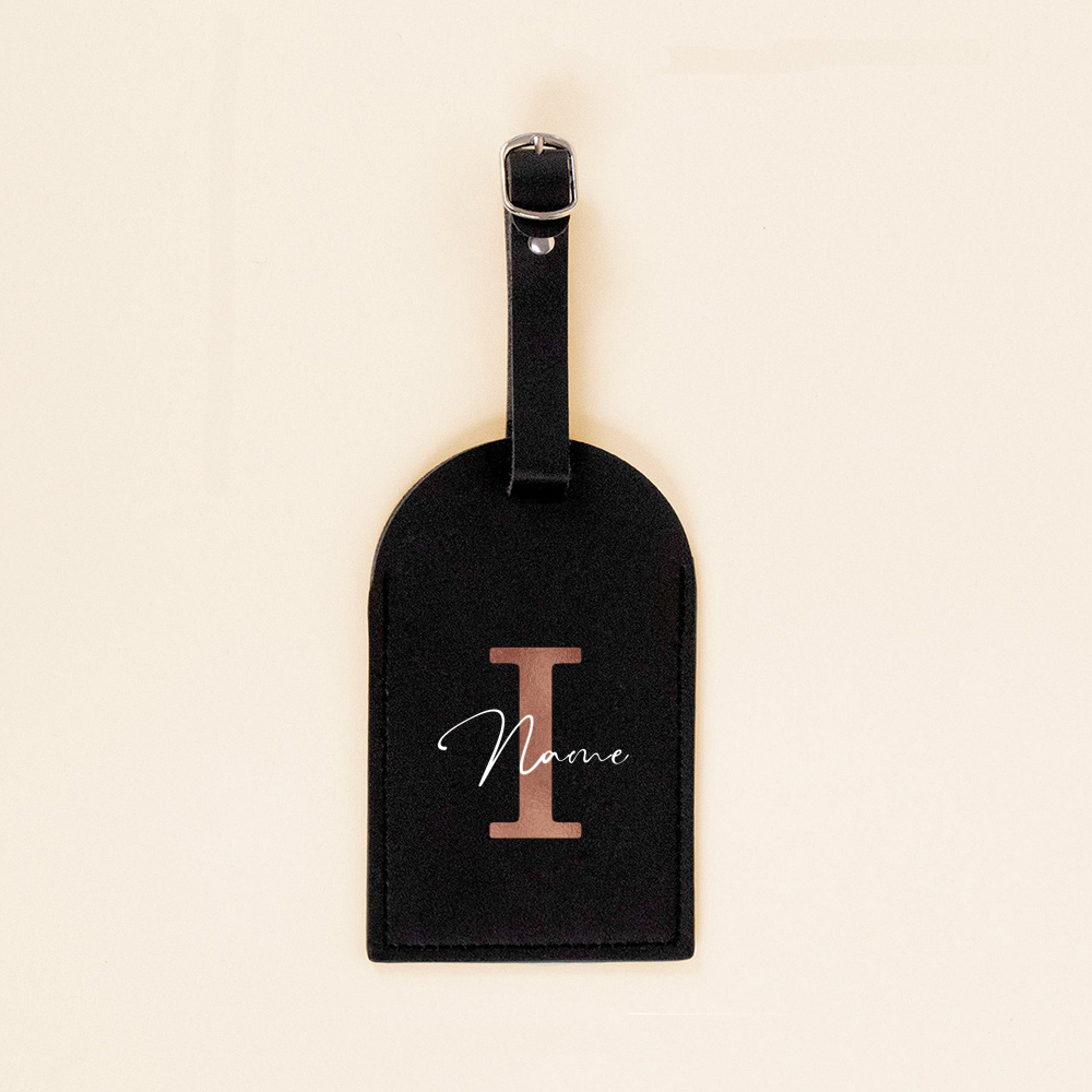 Personalised Initial with Name Monogram Luggage Tag PU Leather for Suitcase Baggage Handbag Tags Travel Bag Label Tag Best Gift 11 Sc2754aecf5b04f00be2c56eb93978021k