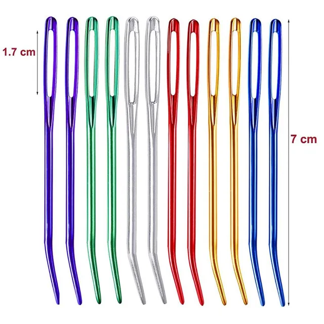 21PCS Assorted Yarn Needles Bent Tapestry Needle Weaving Needle Darning  Needles with Knitting Stitch Counter for Sewing Tools - AliExpress
