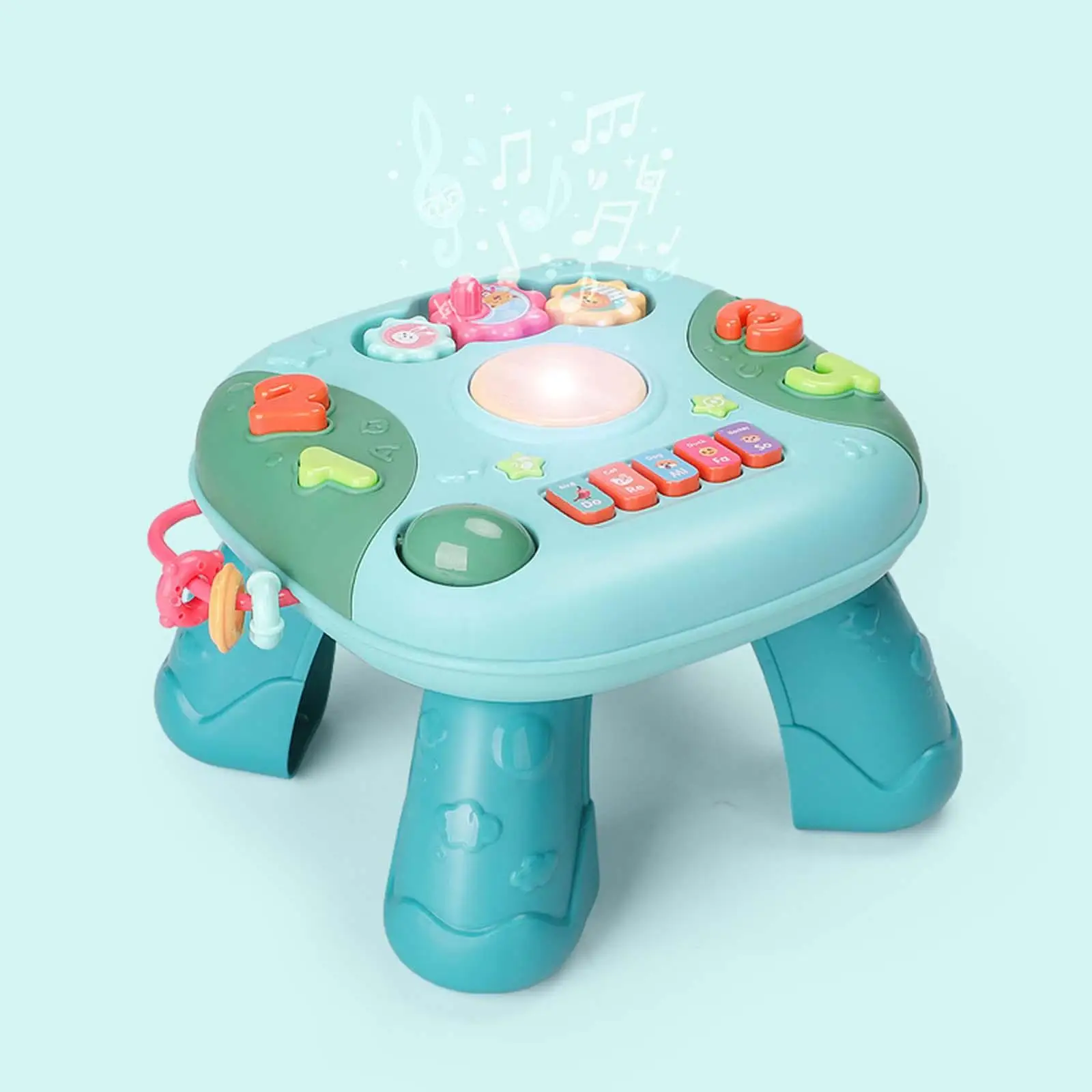 Musical Learning Table Early Education Activity Toy with Light for Infants Children