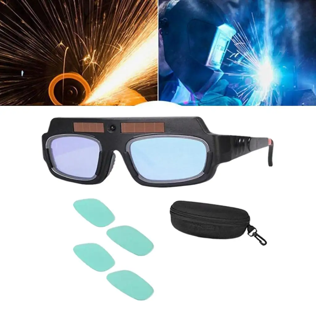 Auto Darkening Welding Goggles Eye Protection Welder Glasses Auto Dimming Welder Mask for Electric Welding Plasma Cut