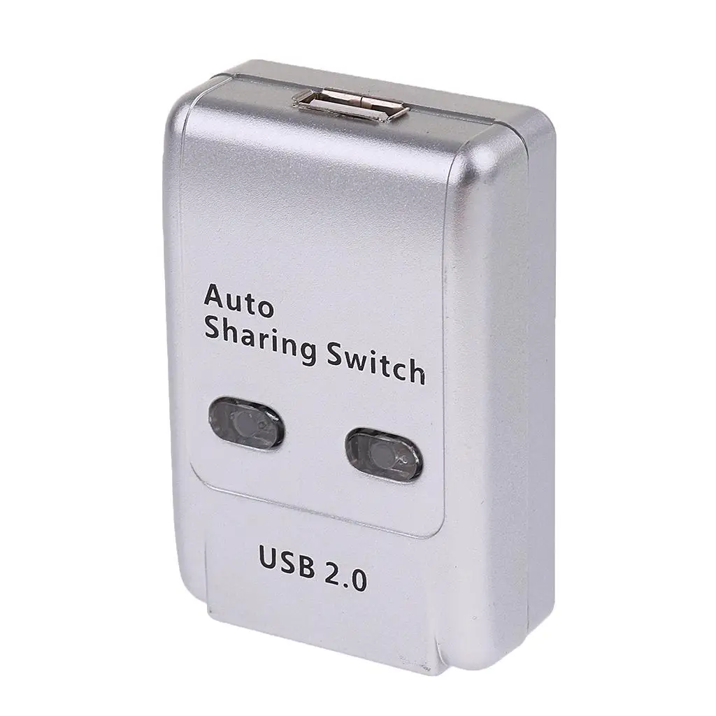 2 Ports Auto Printer Sharing Switch   High  Support Window 7