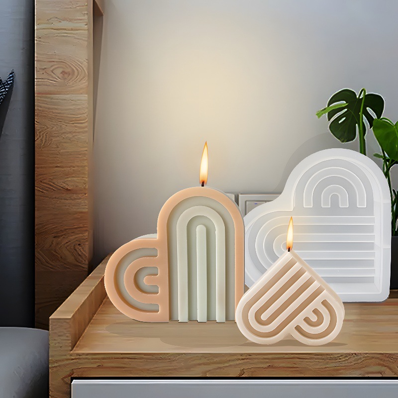 Description Picture 6 of itemRainbow Bridge Candle Silicone Mold Geometric Arch N-shaped Aromatic Soap Making Mold DIY Arch Bridge Plaster Drop Mold Ornament