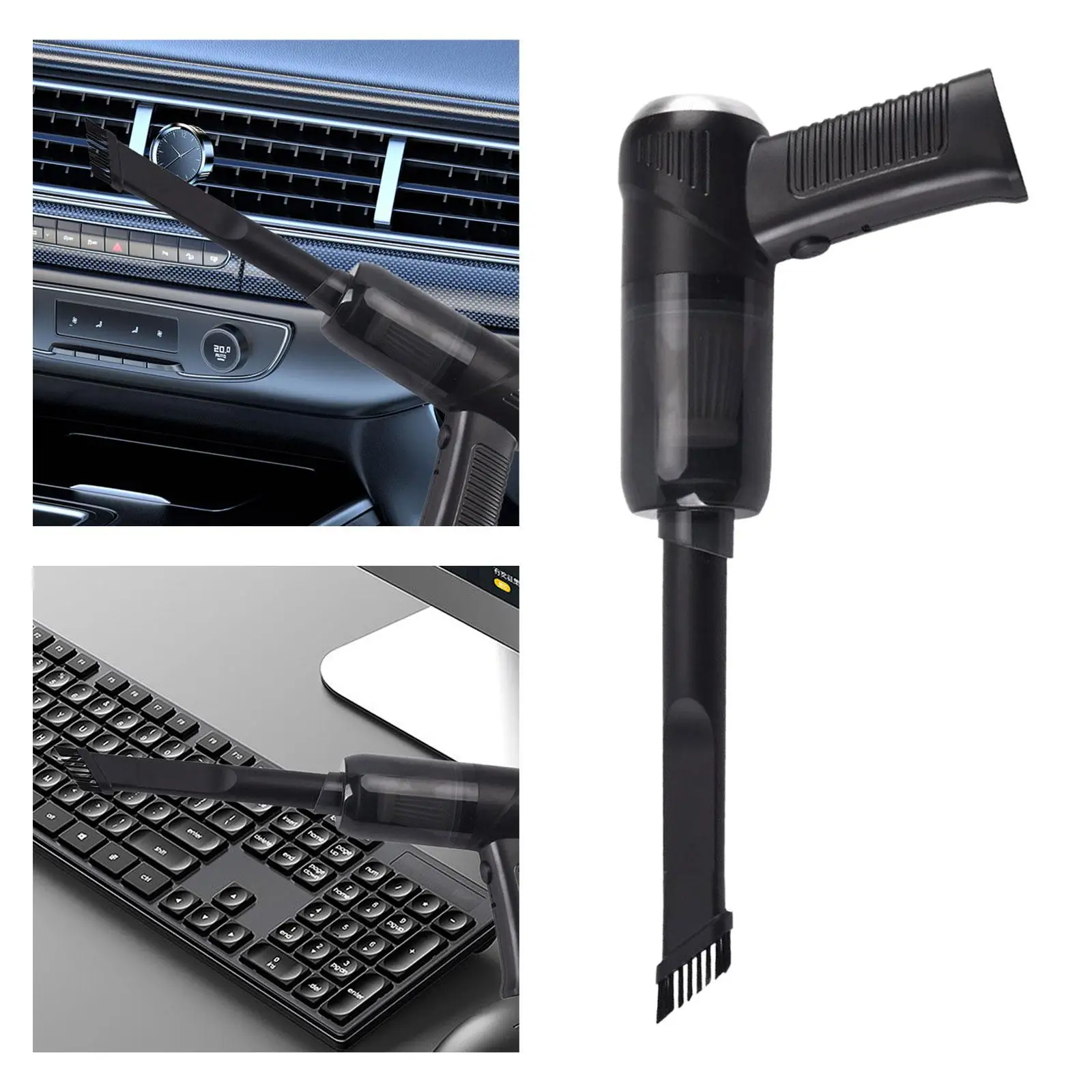Cordless Handheld Vacuum USB Rechargeable Portable Strong Handheld Dust Catcher for Car Pet Hair Office Desktop Home