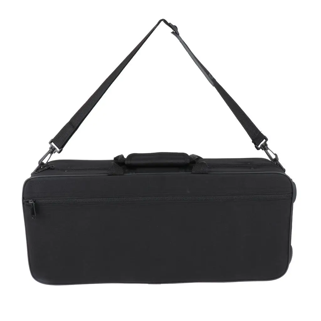 Trumpet Carrying Case Hand Carry & Shoulder Bag Backpack Foam Padded Inner 530x230x150mm