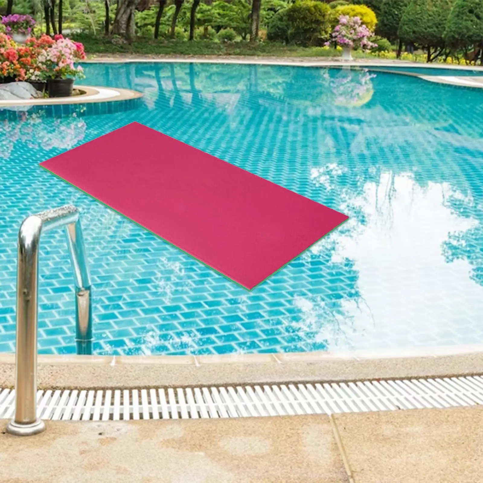 Water Floating Mat High Density XPE Lounger Float, Foam Floating Pad Drifting Mattress for River Beach Party Summer Outside