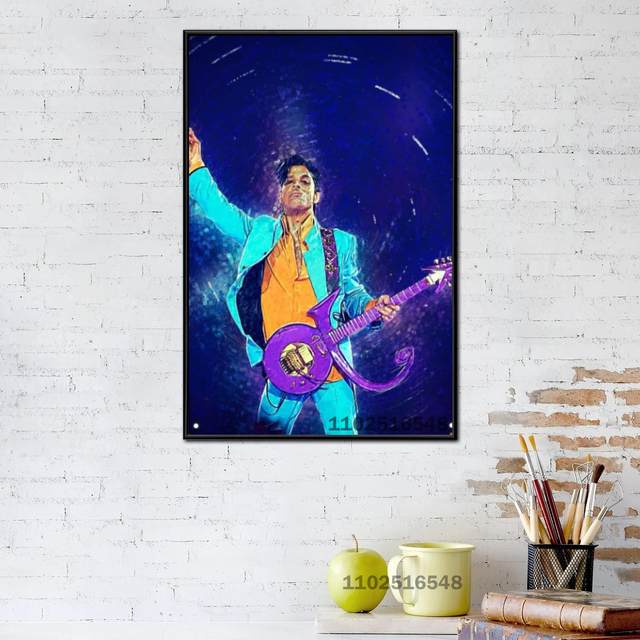 Prince and orders Cloud Guitar, Home Decor Wall Art Canvas, Urban, Wall Hangings, Gift for Him Boyfriend, Present for her, Abstract Portrait