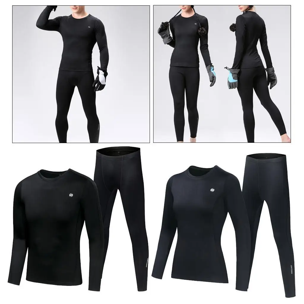 Men` Thermal Winter Gear Compression  Base Layer Sports Long Johns - Breathable, Moisture Wicking & 