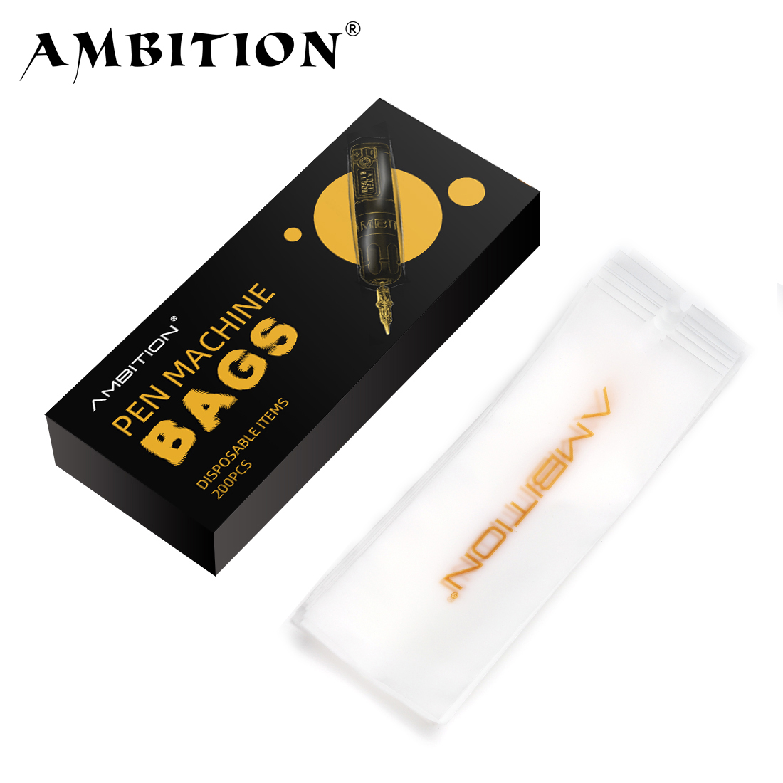 Best of Ambition Disposable Cartridge Pen Machine Grip Sleeve Covers PLUS Size For Wireless Big Size Pen Machine Clear Cover Bags 200pcs Reviews & Tips