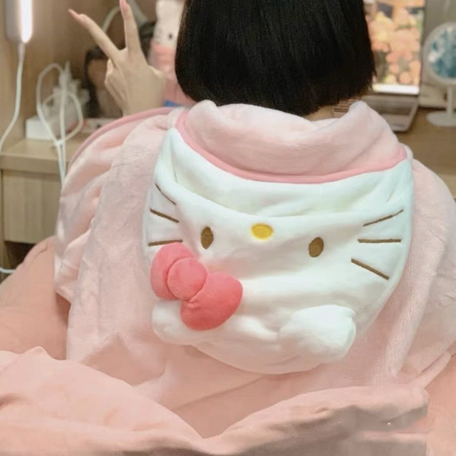 Hello Kitty Fleece Kapuzenpullover Für Mädchen – Kuschelige Decken-Hoodie In Übergröße