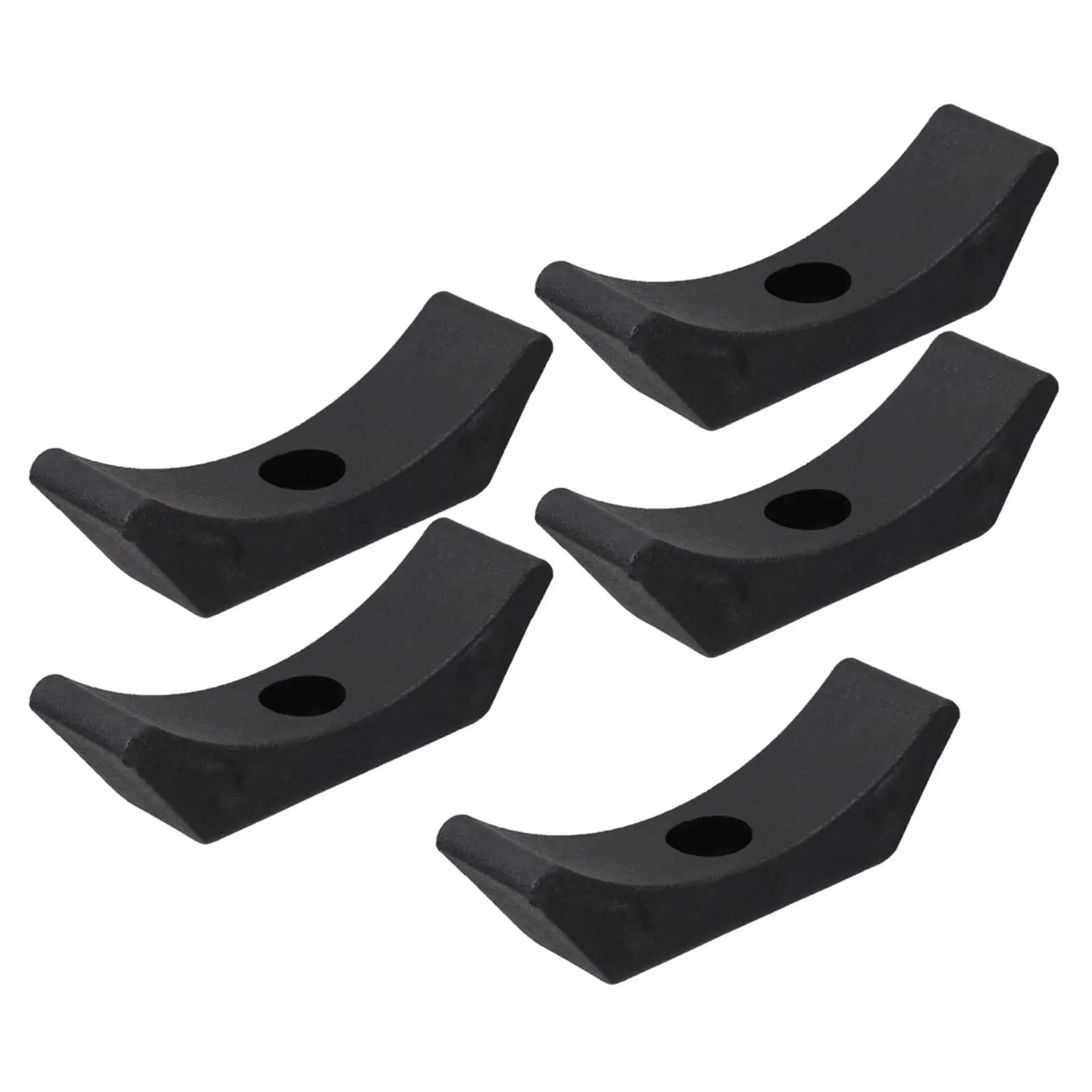 5x Dumbbell Saddles Bracket Dumbbell Holder Dumbbell Cradles Black for