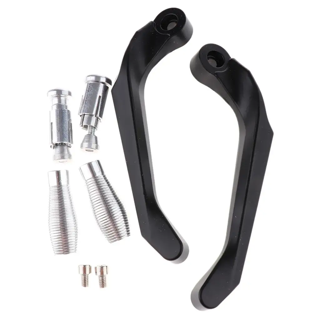 Handlebar Aluminum Motorcycle Brake Clutch Lever Hand Grip Protective Rubber For