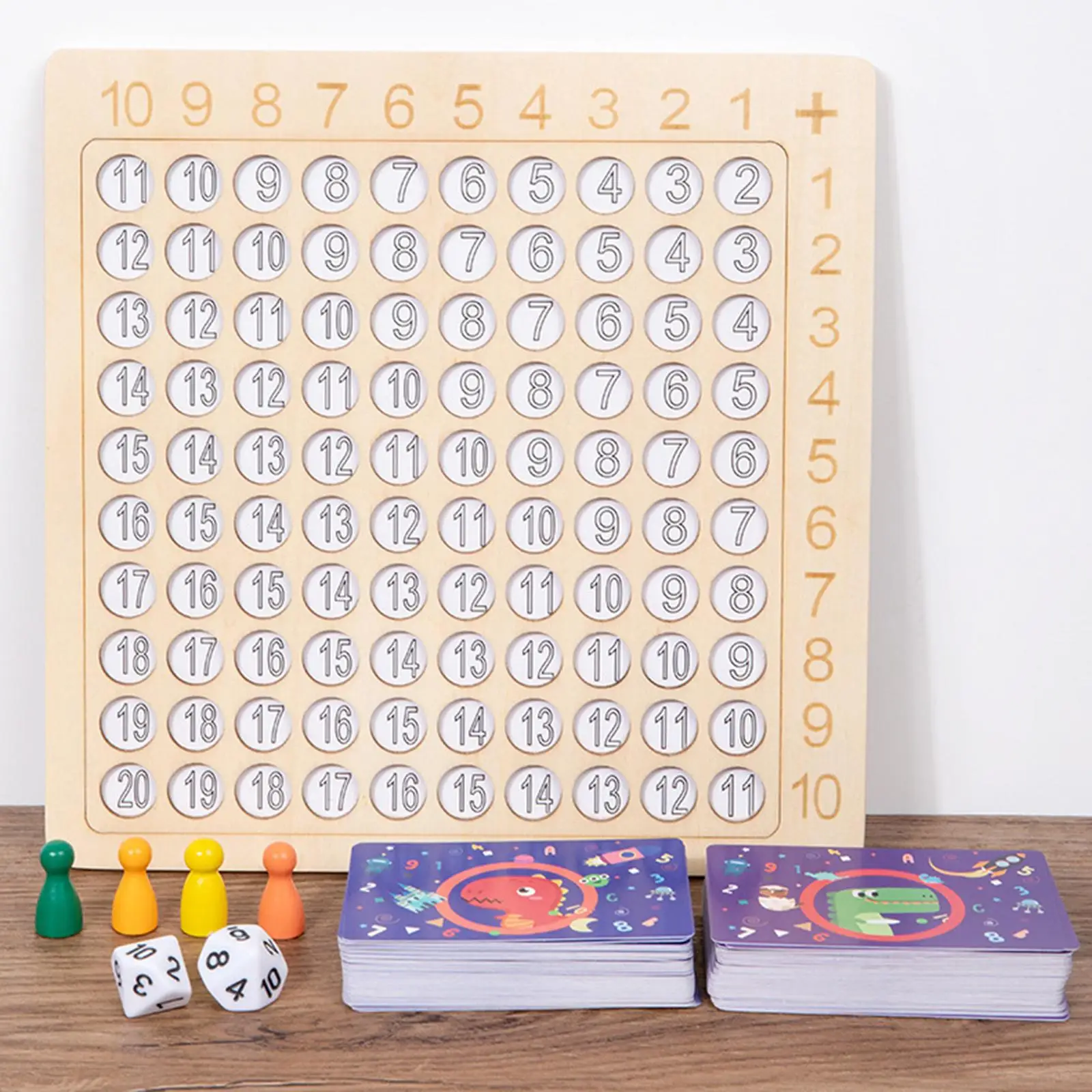 2 in 1 Wooden Multiplication Addition Board Montessori for Preschool