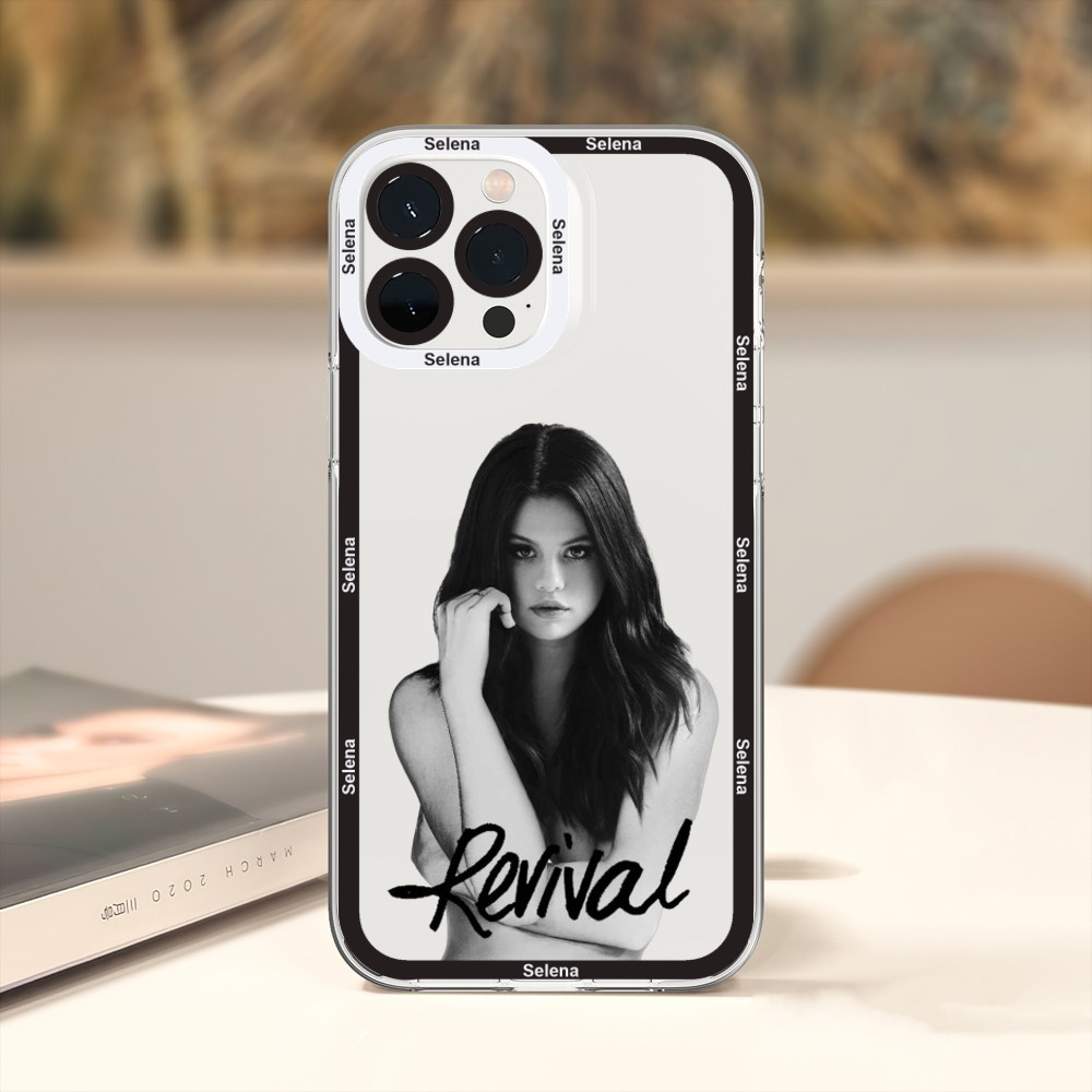 Selena Gomez Sänger Handyhülle für iPhone 11 12 Mini 13 14 15 Pro Max Transparente Hülle – Detail 11