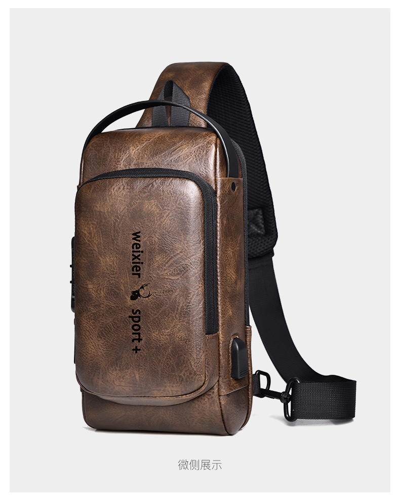 Title 26, New Casual Chest Bag Travel shoulder bag Men Mu...