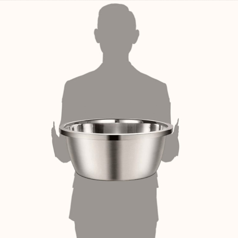 Title 5, Large Stainless Steel Dog Bowls Thick Smooth Me...