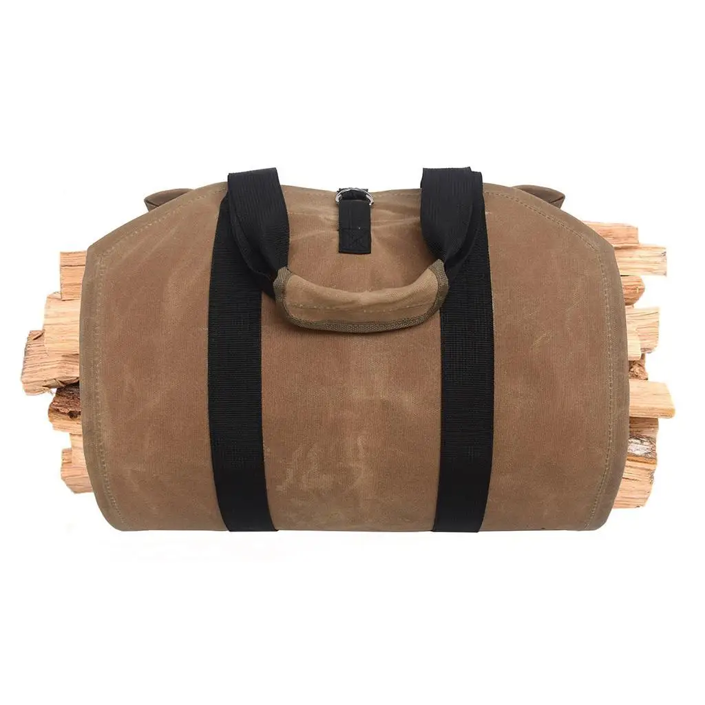 Canvas Waterproof  Handbag Heavy Duty Log Carrier  Accessories