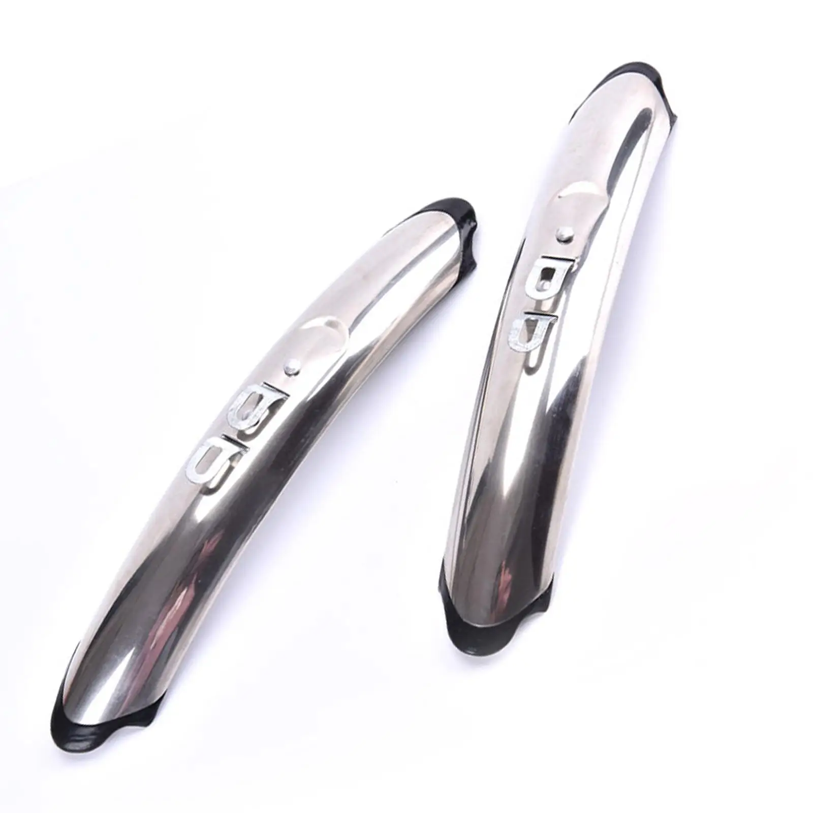 1 Pair Front Rear Fenders 27inch Fittings Stainless Steel for Road Bike