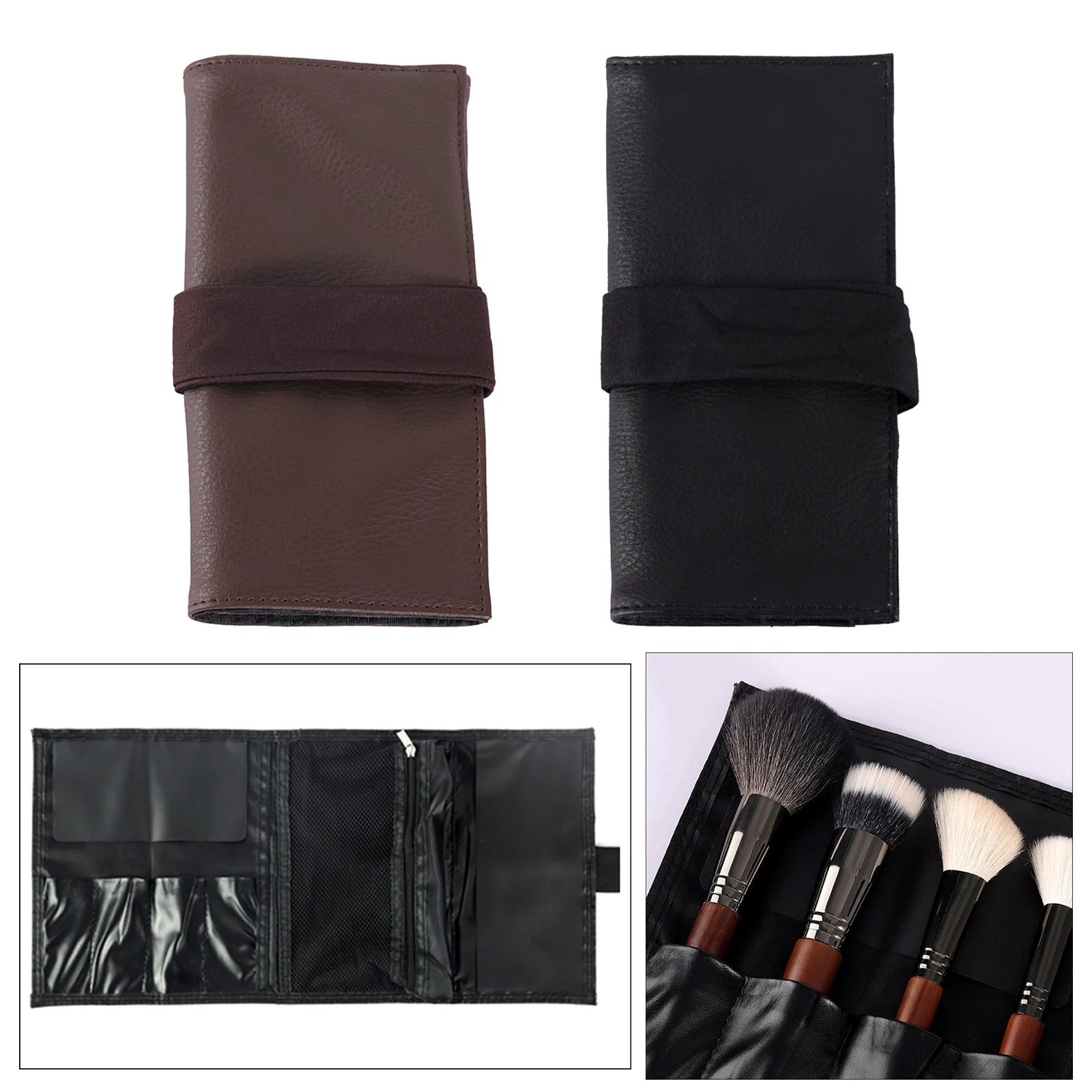 Makeup PU Leather Storage Rolling Case for Dating
