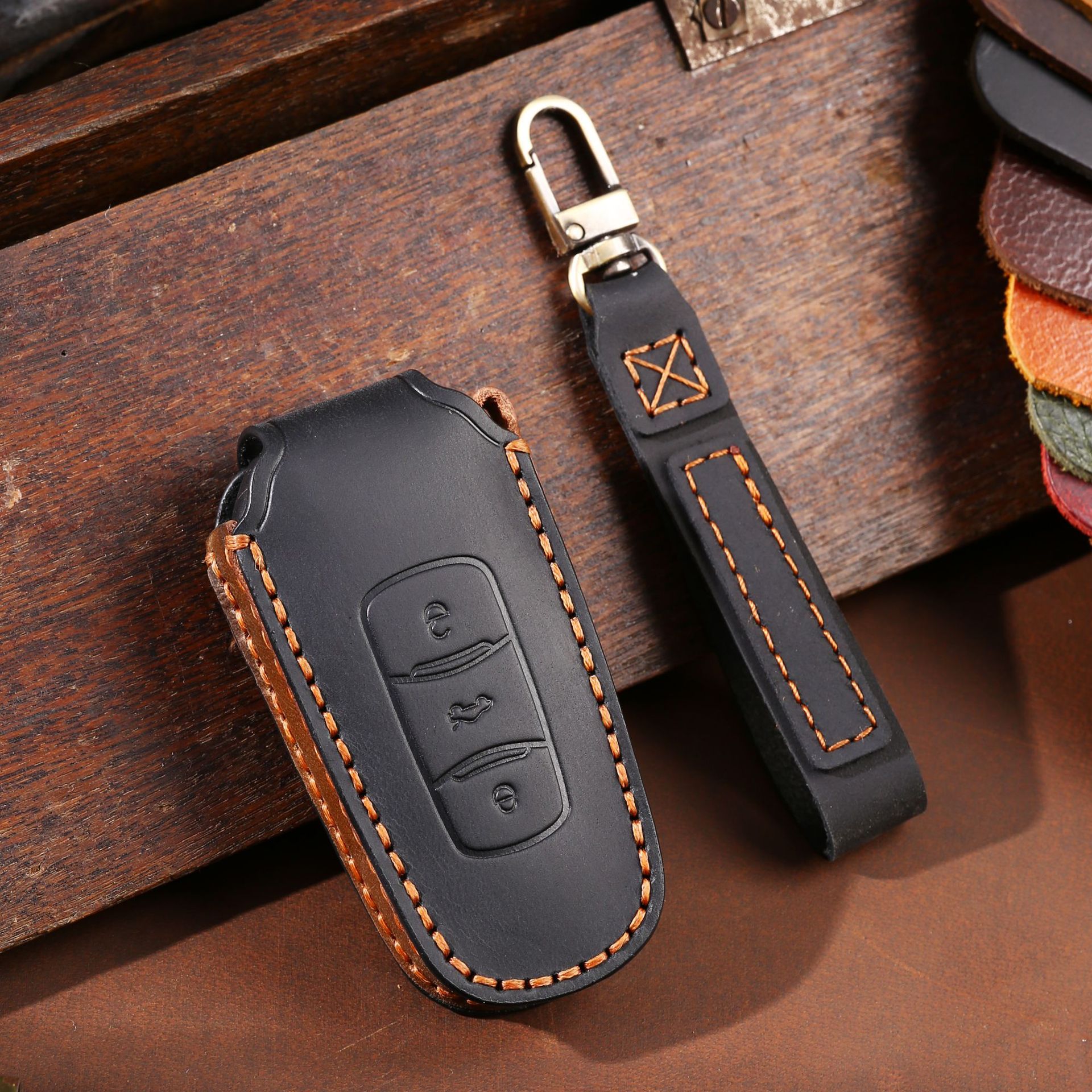 Custodia per chiave a distanza per auto in pelle Shell Fob per Geely Atlas Boyue NL3 EX7 Emgrand X7 EmgrandX7 SUV GT GC9 Borui Protector Holder - Sc2c20510534a42e99e9138004881b60ak