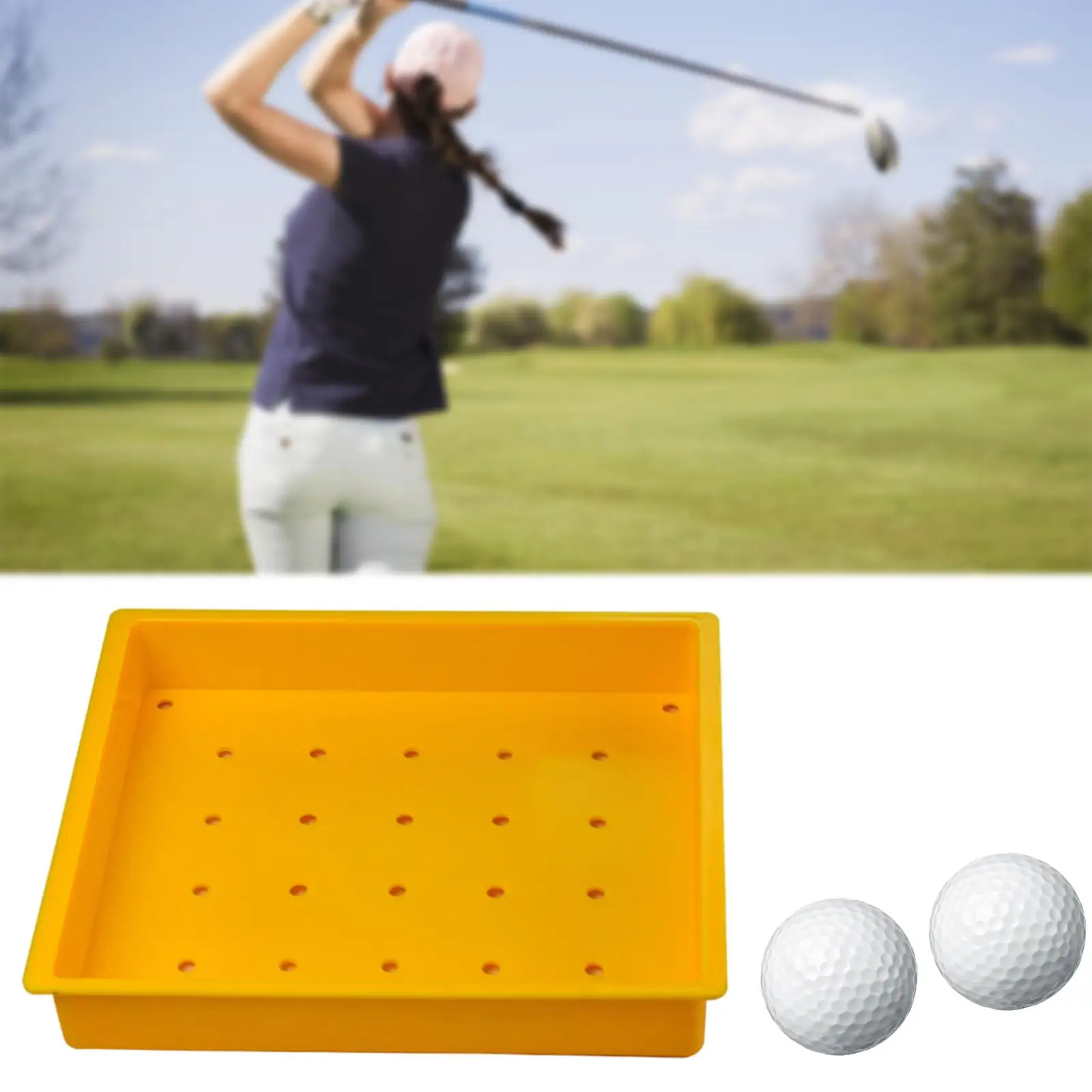 Large Container Golfball Golfing  Ball Tray Organizer Case Hold 30