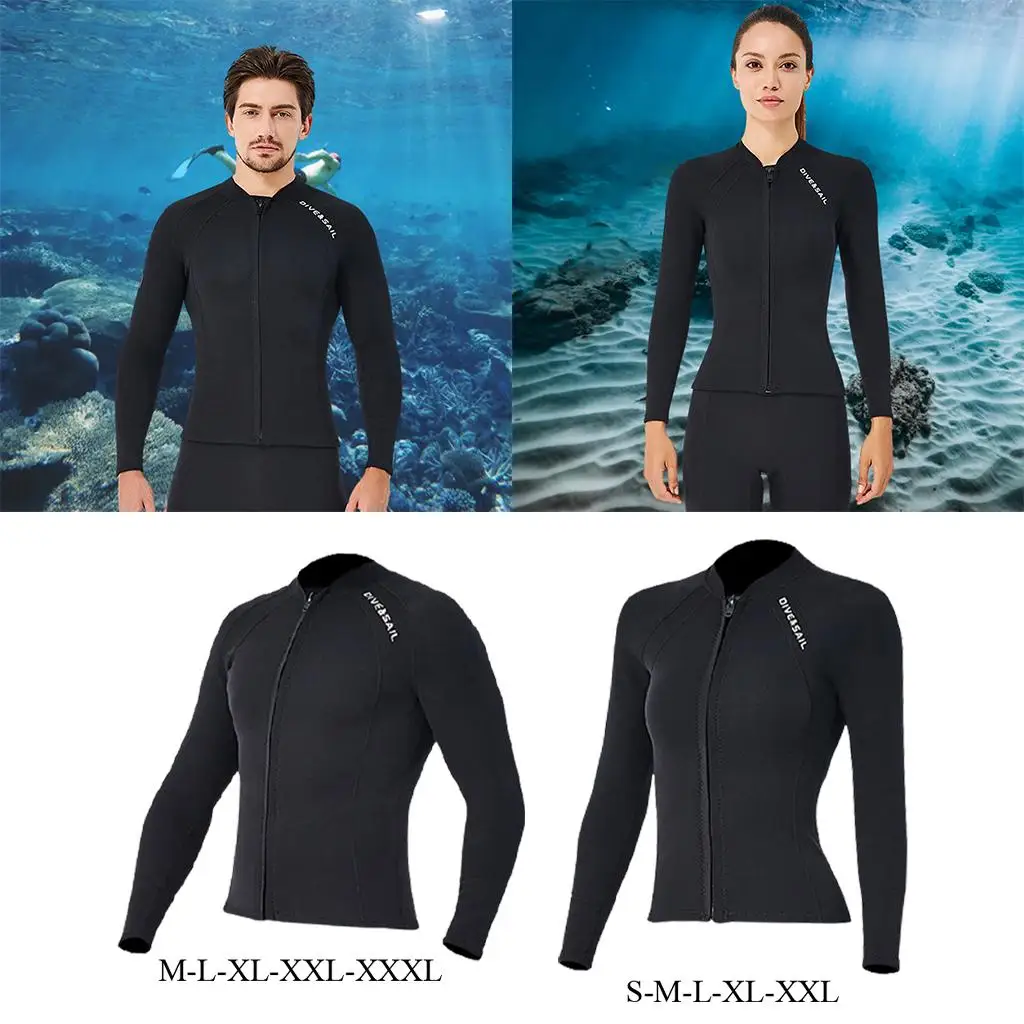 Men Womens Quick Dry Jacket Wetsuit Swim Surf Snorkeling Swimwear Indoor Outdoor