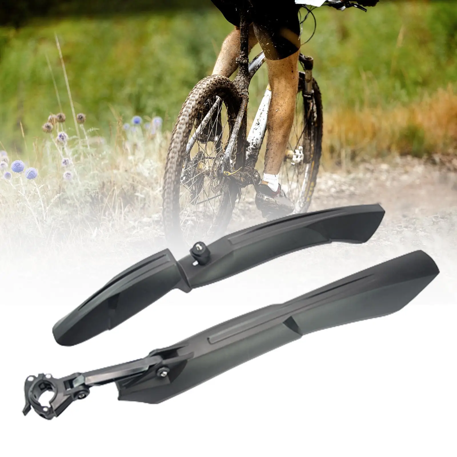 Bike Mud Guard Widen Lengthen Easy Installation Bike Fender Front Rear Set for Outdoor Road Bike Traveling Cycling Accessories