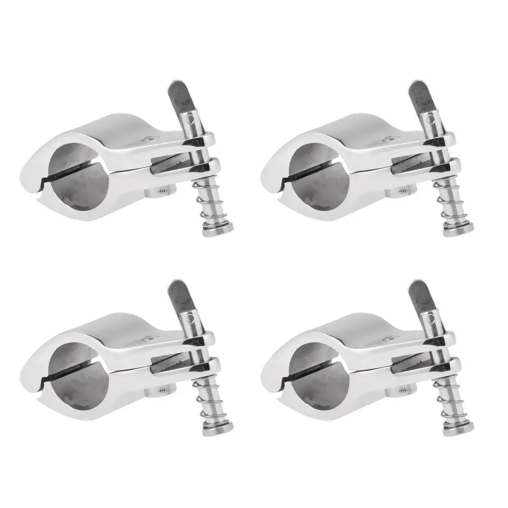 4pcs Boat Cover/ Canopy Fittings -  Suits 22mm/ 0.87inch   - Heavy Duty 316 Stainless Steel