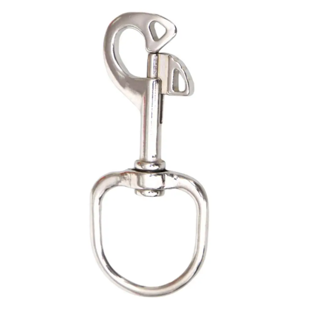316 Stainless Steel Solid Brass Square Swivel Bolt Clip Snap Hook Bag Clasp Key Chain for Scuba BCD Accessories