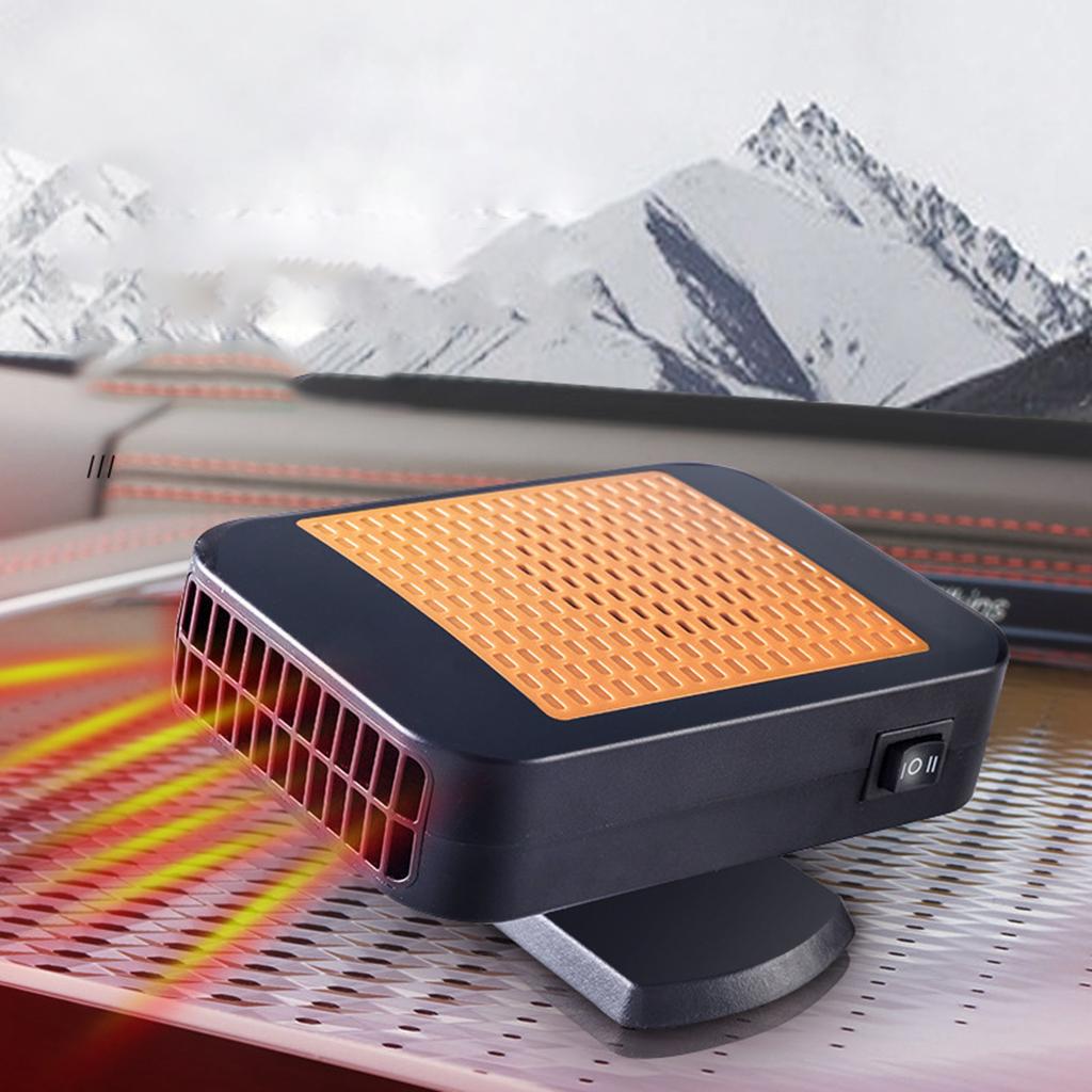 360 Degree Rotatable Car Heater Fast Heating Vehicle-Mounted Electric Dryer Windshield Defroster Electric Heater Fits for Winter